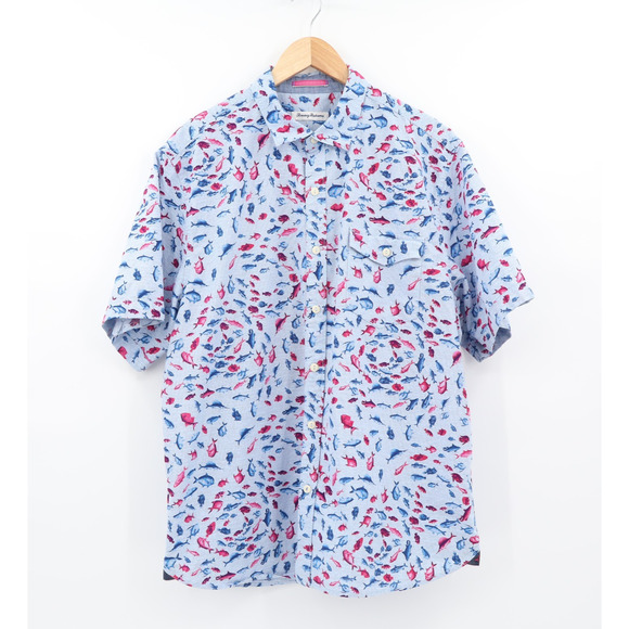 Tommy Bahama Other - Tommy Bahama Men's Pesca Fiesta Short Sleeve Classic Fit Camp Shirt Sz XL